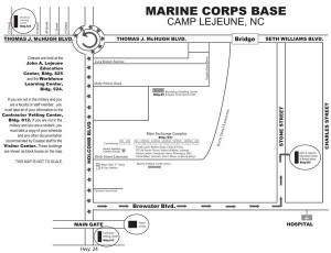 Camp Lejeune Campus Map